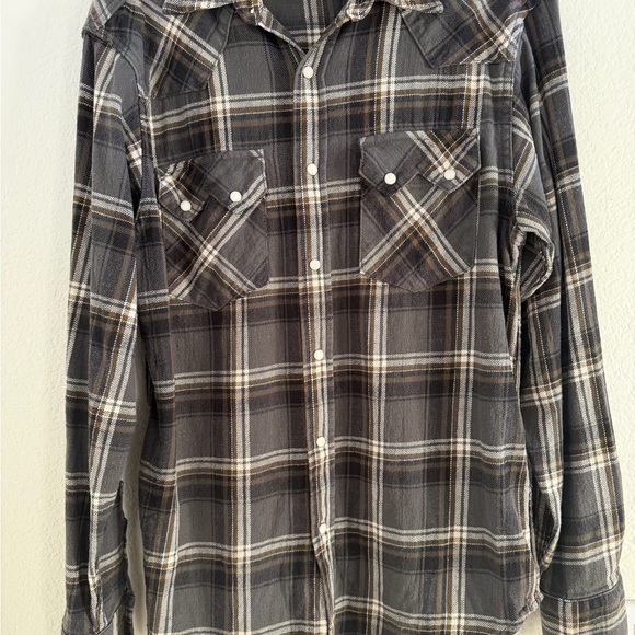 Imogene and Willie sawtooth pearl snap in caldera Men’s Medium Japanese Flannel - Picture 7 of 7